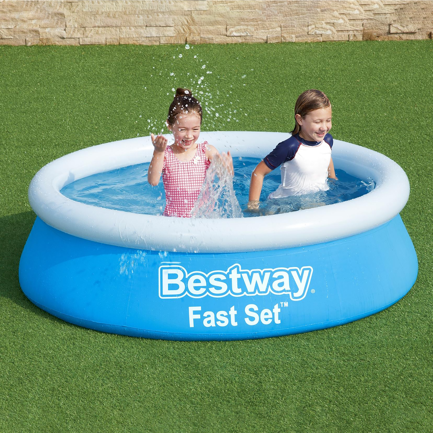 BESTWAY - Piscina fuori terra gonfiabile Fast Set - altezza 51cm diametro 183cm