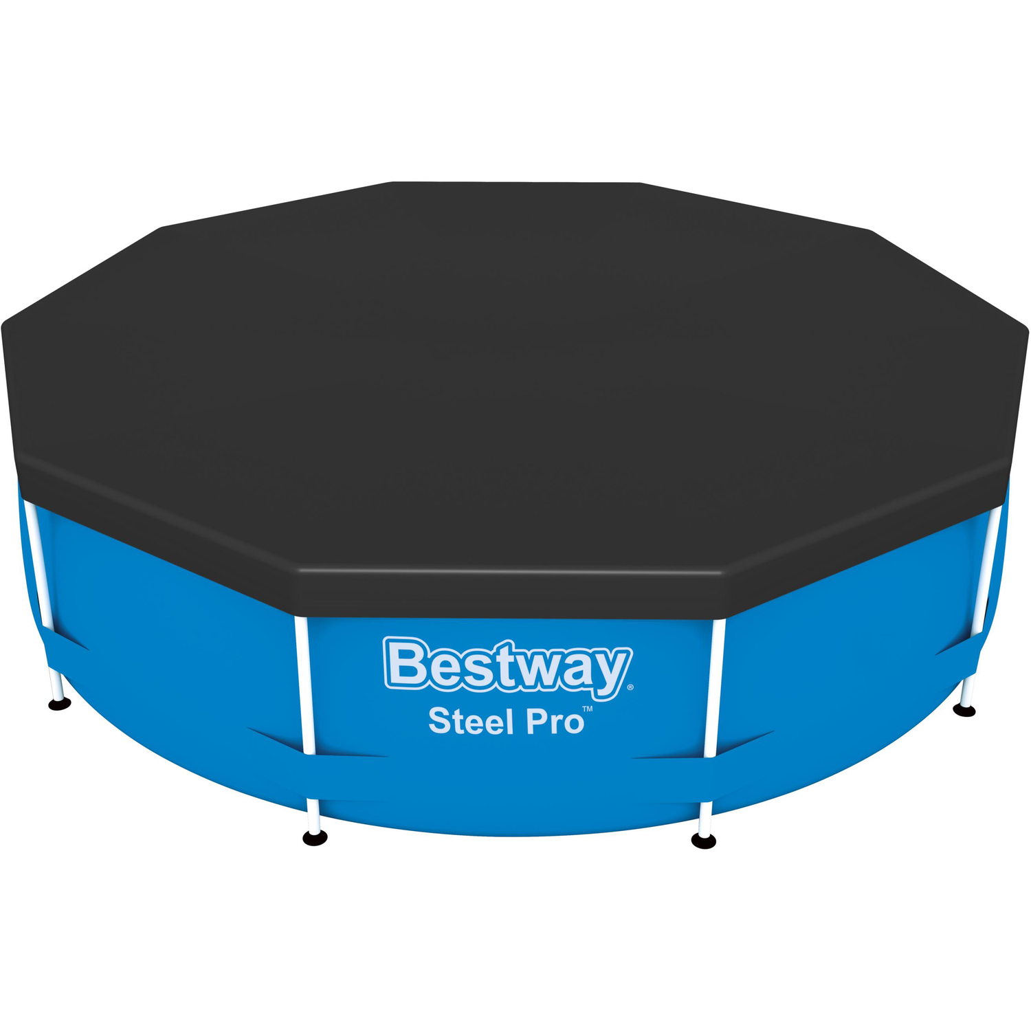 BESTWAY - Copertura rotonda per piscina fuori terra Steel Pro con diametro fino a 305 cm