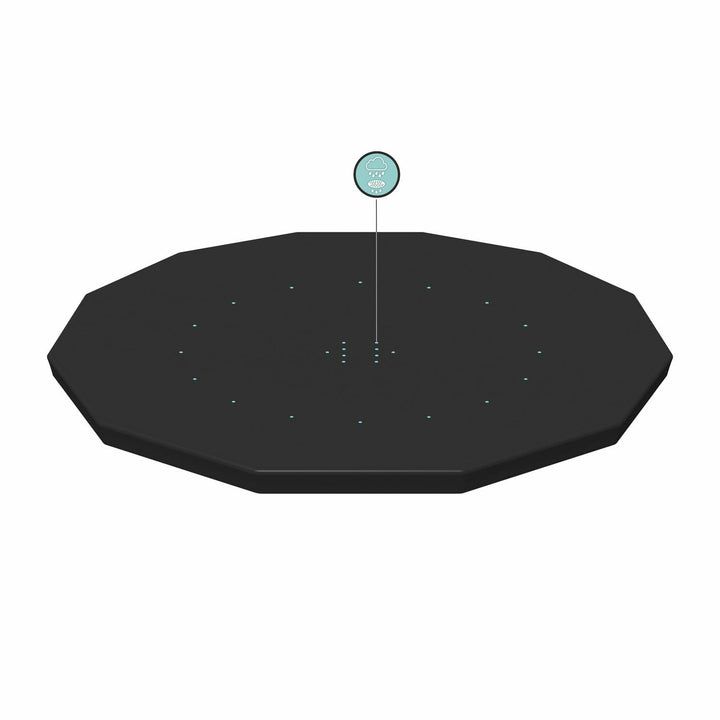 BESTWAY - Copertura rotonda per piscina fuori terra colore nero - diametro 366cm