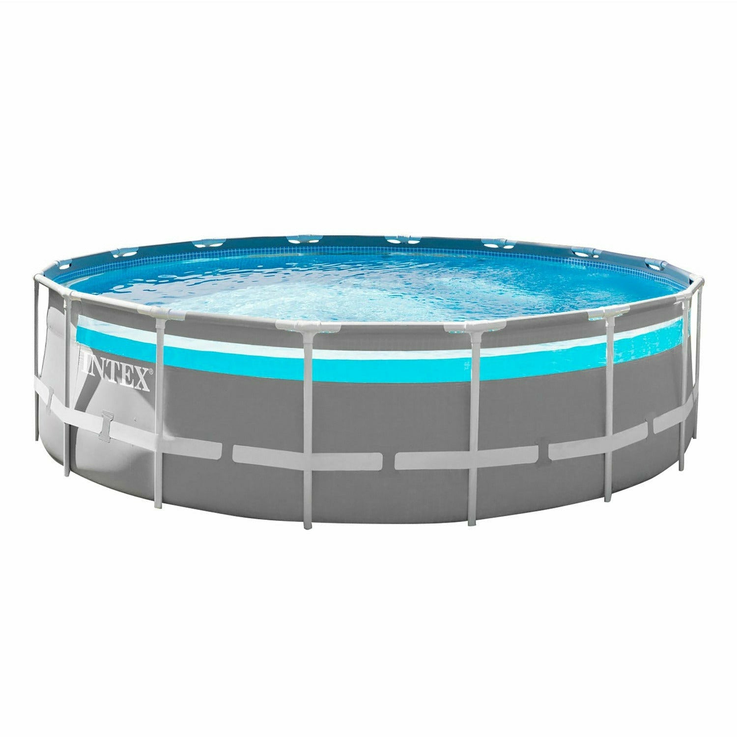 INTEX - Piscina Rotonda Prisma Frame Clearview - altezza 122 cm diametro 488 cm