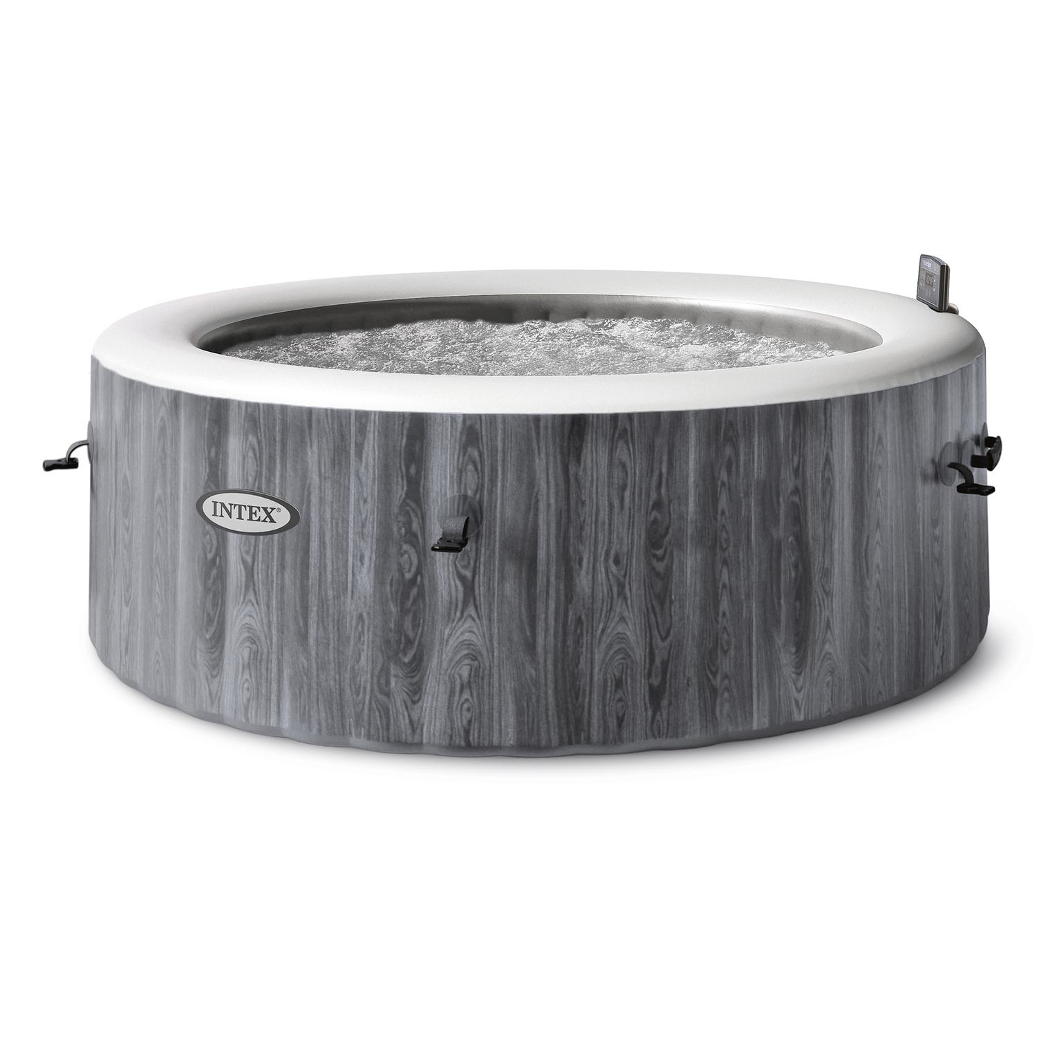 INTEX - PureSpa Bubble Glow Deluxe Idromassaggio Gonfiabile Rotonda da 6 posti - altezza 71 cm diametro 216 cm