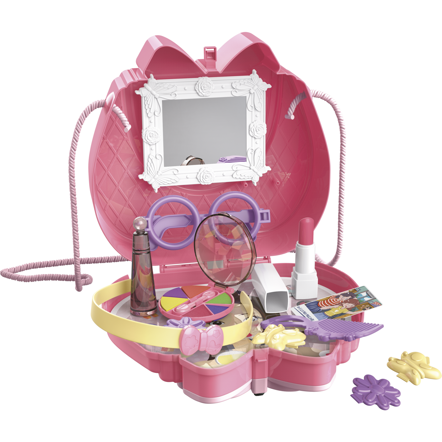 TU GIOCHI - Borsetta Super Piccola Fashion - Set Bellezza 16 Pezzi con Tracolla