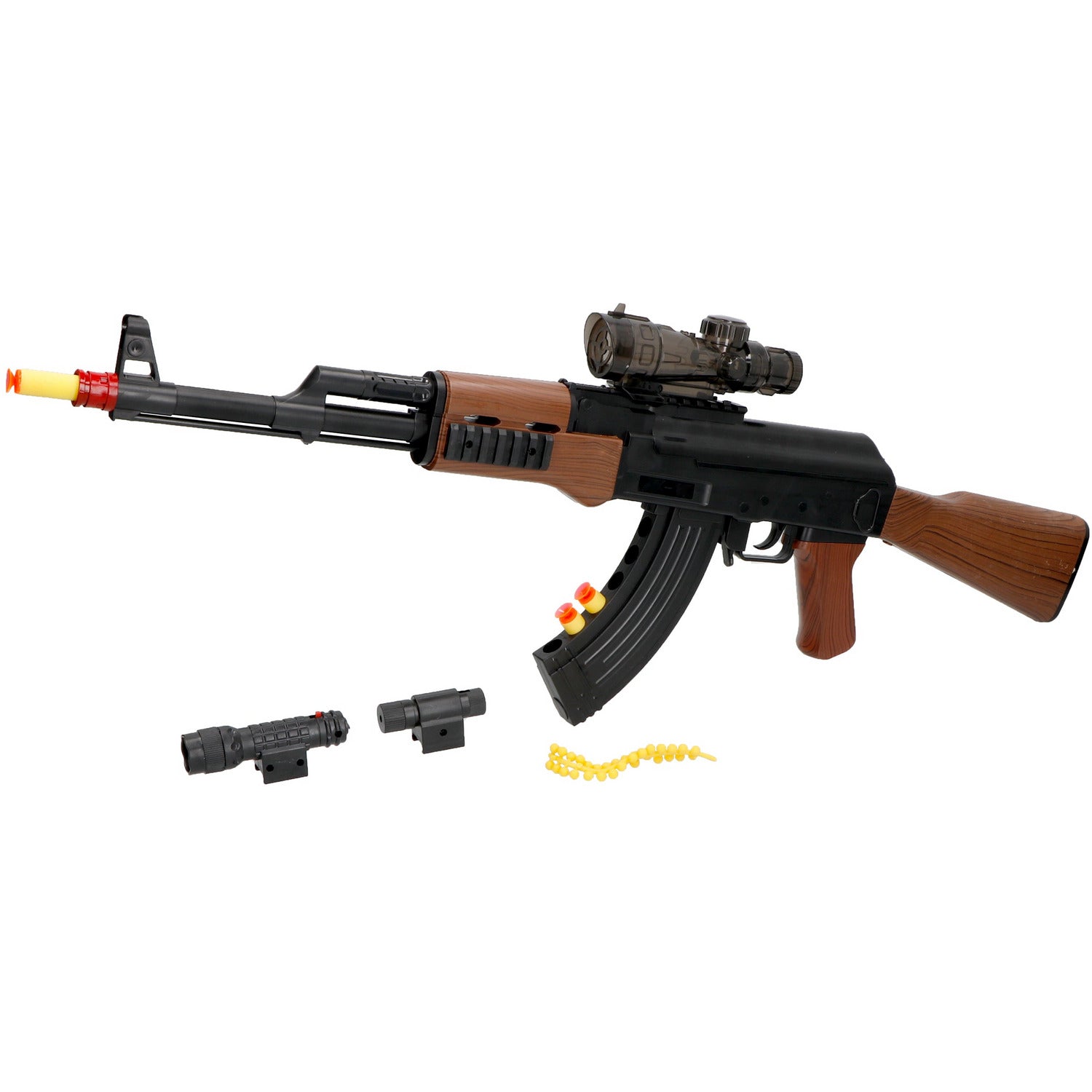 TU GIOCHI - Mitra d’Assalto AK90 Giocattolo con Dardi e Accessori | 8+ Anni