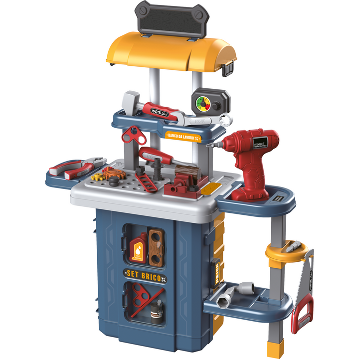 TU GIOCHI - Trolley set brico 3 in 1 - 46 pezzi