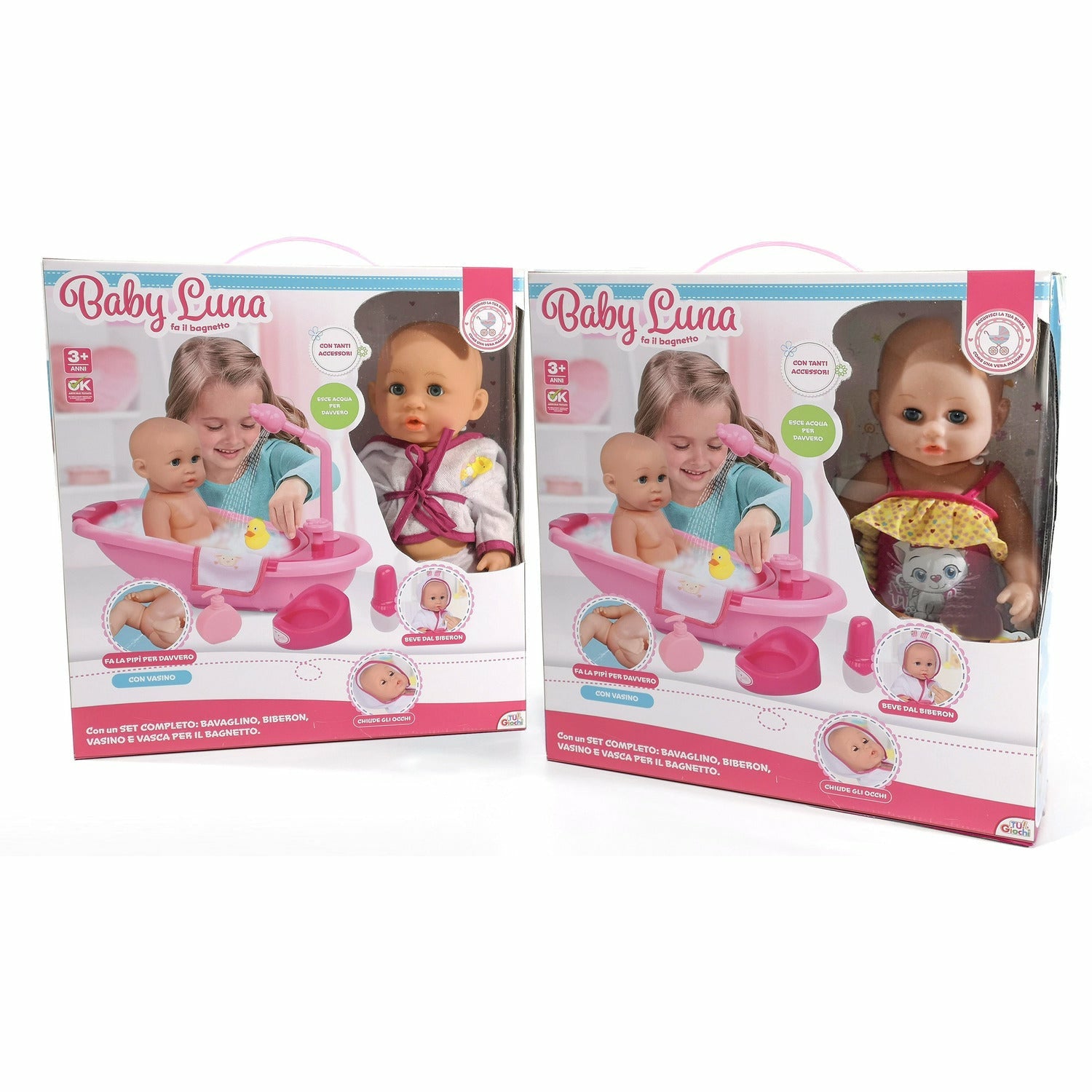 TU GIOCHI - Bambola Baby Luna Bagnetto