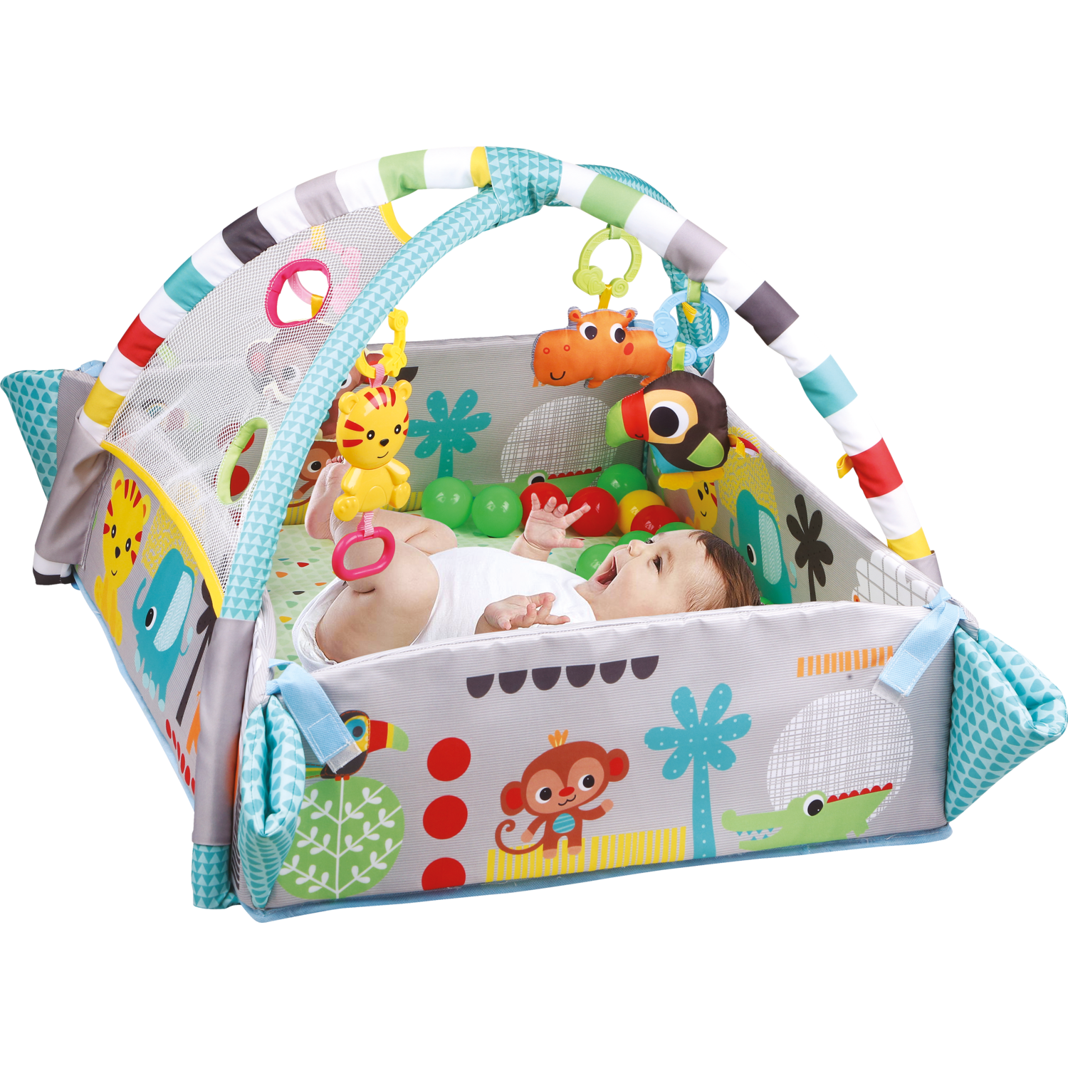 TU GIOCHI - Palestrina e Tappeto Gioco 5 in 1 con Carillon Musicale