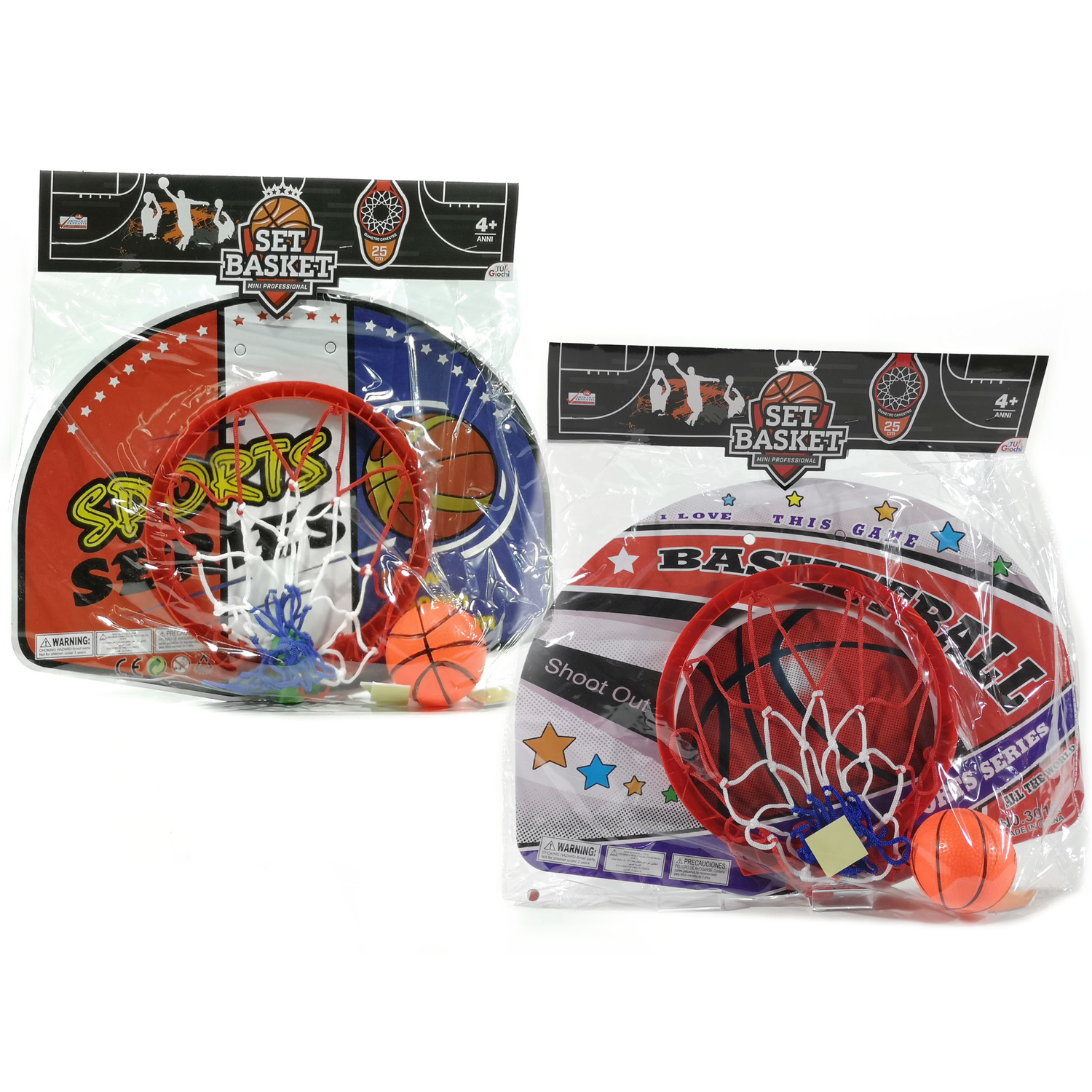 TU GIOCHI - Set Basket Mini Professional diametro 25 cm