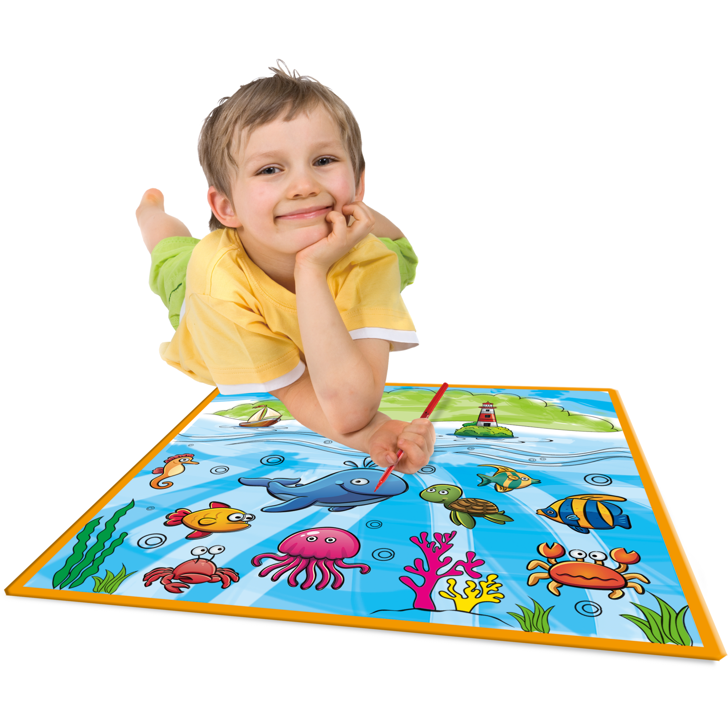 TU GIOCHI - Tappeto Colora & Ricolora 80x80 cm