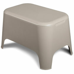 TOOMAX - Tavolino Petra grigio talpa con coperchio rimovibile - 59x39cm