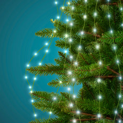 DICTROLUX - Mantello luminoso per albero 408 microled bianco freddo - h180 cm