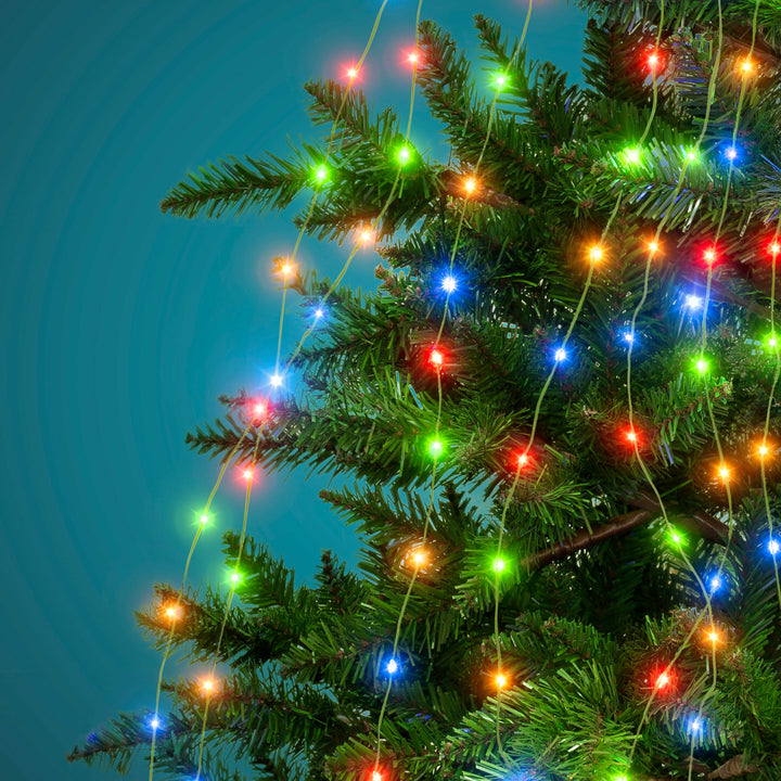 DICTROLUX - Mantello luminoso per albero 672 microled multicolor - h210 cm
