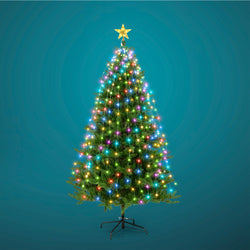 DICTROLUX - Mantello luminoso per albero 480 microled RGB color - h240 cm