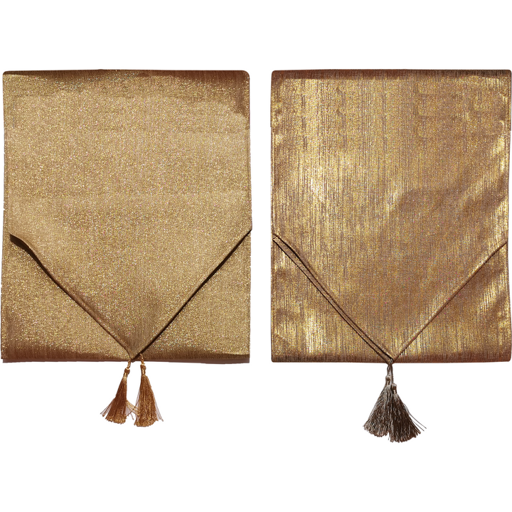 VESTIAMO CASA GRAN NATALE - Runner da Tavola Oro 180x32 cm - Decorazione natalizia