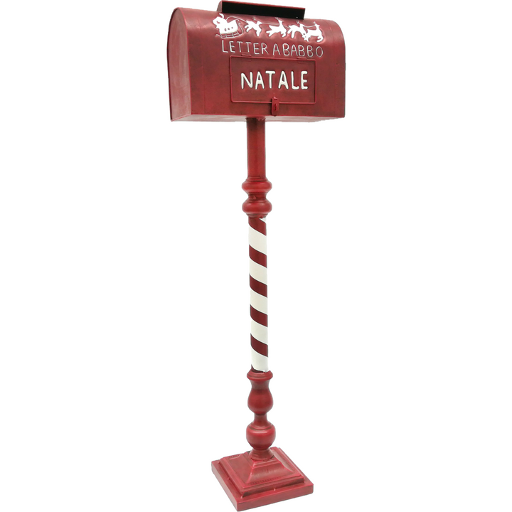 VESTIAMO CASA GRAN NATALE - Cassetta Portalettere Natalizia in latta - h101,5cm