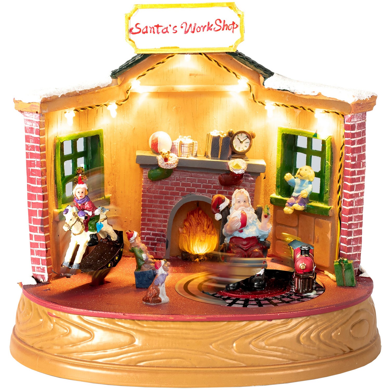 VESTIAMO CASA GRAN NATALE - Il Laboratorio di Babbo Natale - h20x23x16,5 cm