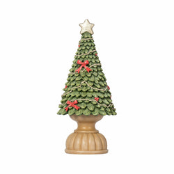 VESTIAMO CASA GRAN NATALE - Albero di Natale verde e rosso h25 cm - Decorazione natalizia