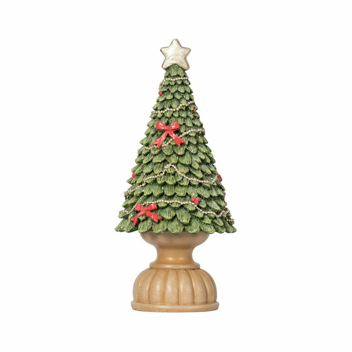 VESTIAMO CASA GRAN NATALE - Albero di Natale verde e rosso h25 cm - Decorazione natalizia