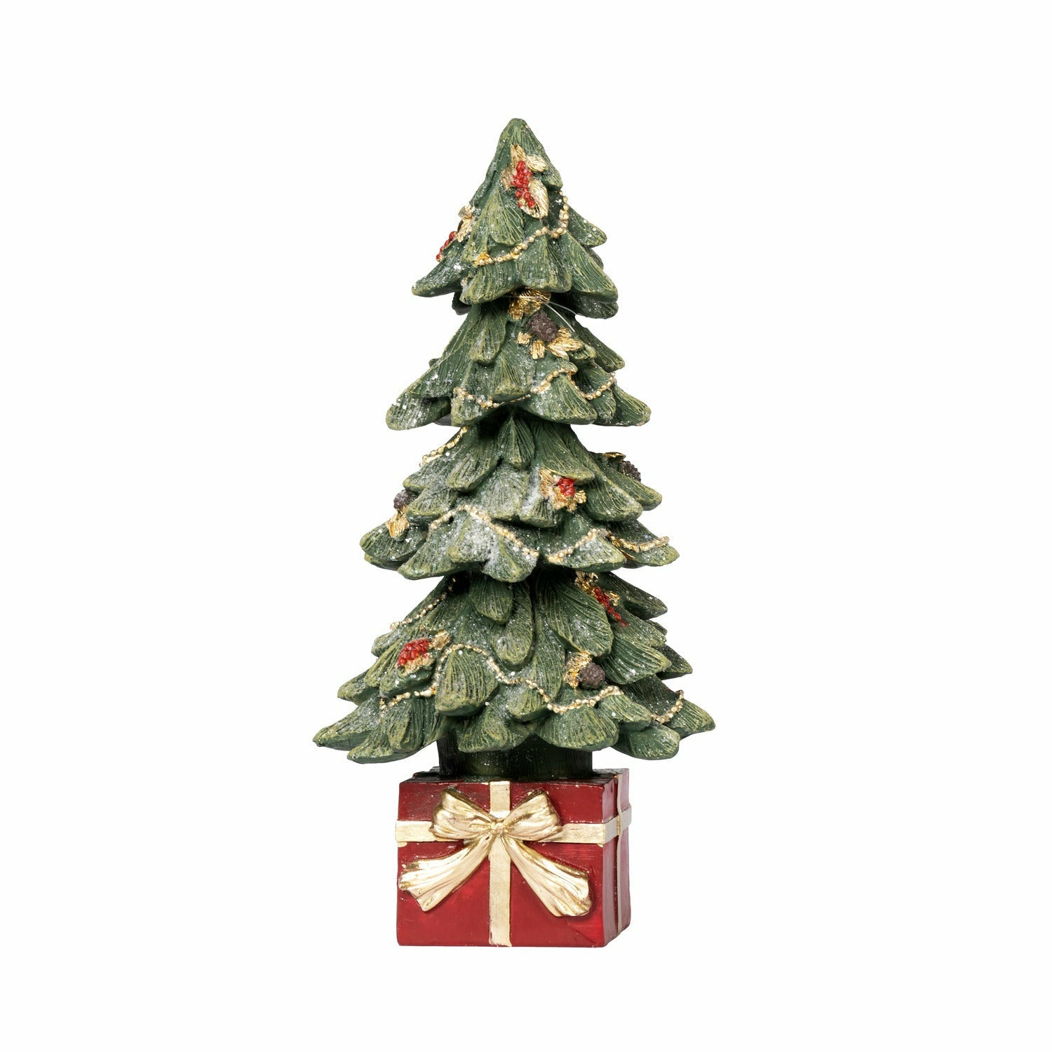 VESTIAMO CASA GRAN NATALE - Albero Natalizio Decorativo in Poliresina h28 cm