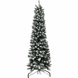VESTIAMO CASA GRAN NATALE - Albero di Natale Slim Aspen Innevato - h180 cm diametro alla base 66 cm