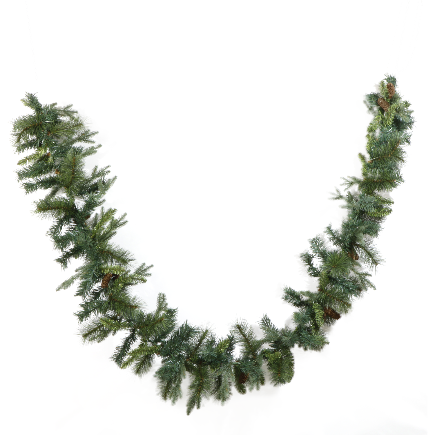 VESTIAMO CASA GRAN NATALE - Ghirlanda Natalizia con pigne - Lunghezza 270 cm