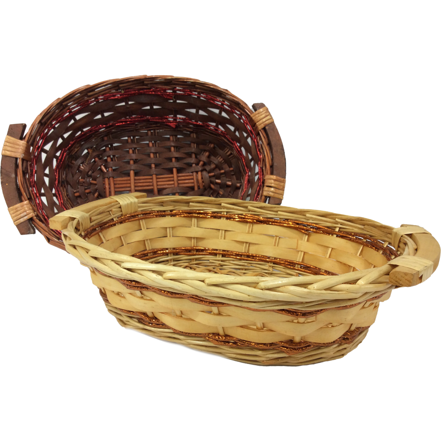 VESTIAMO CASA - Cesta con Manici in Salice e Corda 38x28 cm