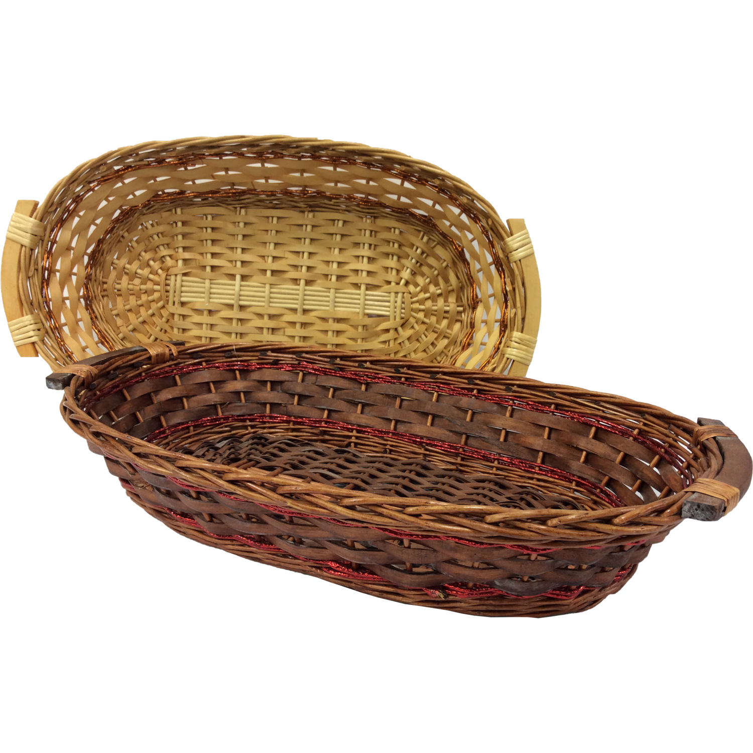 VESTIAMO CASA - Cesta con Manici in Salice e Corda 65x40 cm