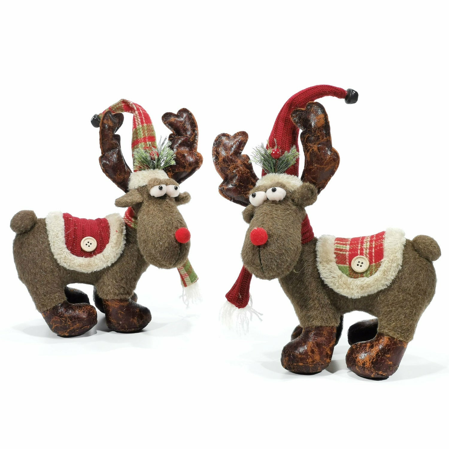 VESTIAMO CASA GRAN NATALE - Renna Natalizia in Tessuto h40cm