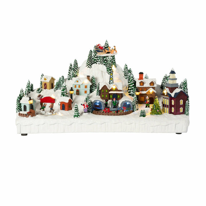 VESTIAMO CASA GRAN NATALE - La Città Innevata - h24x42x16 cm