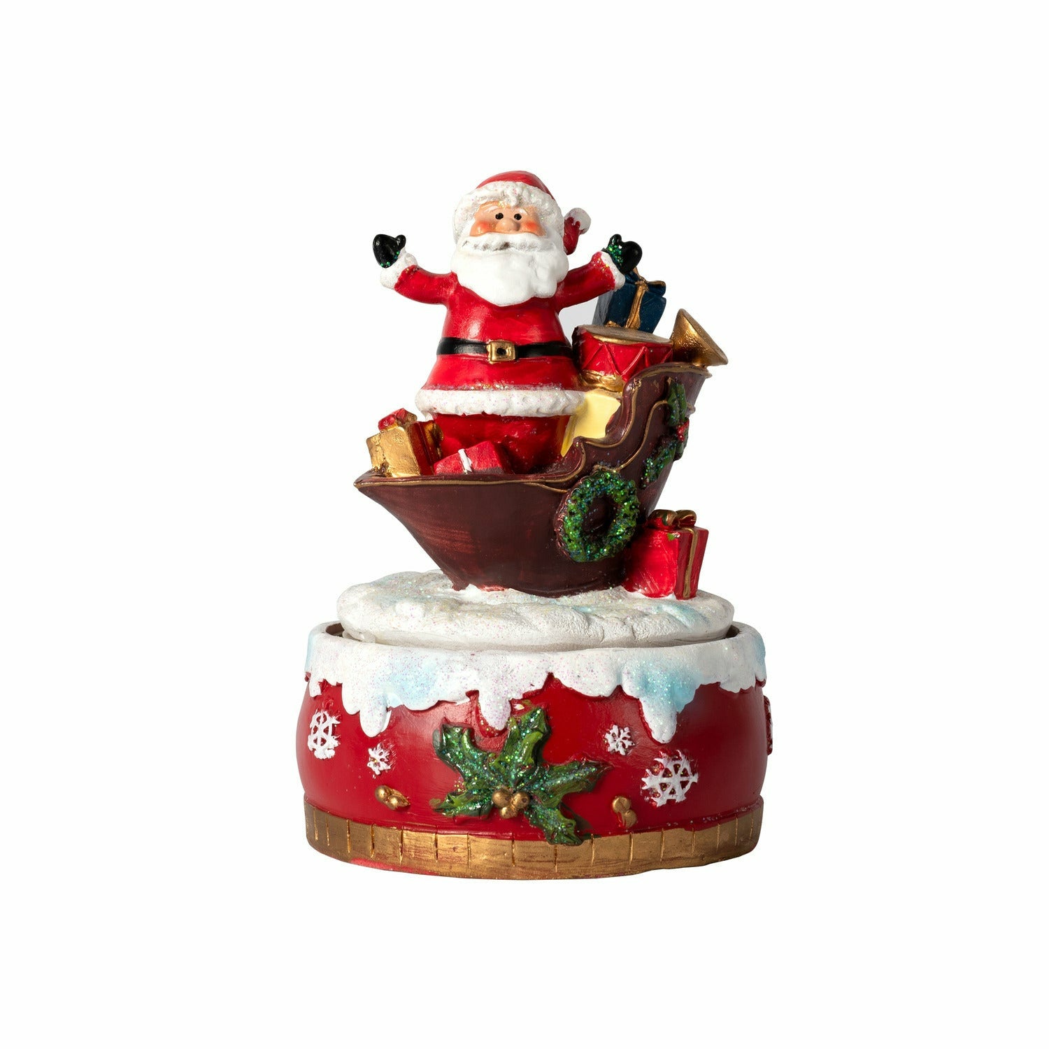 VESTIAMO CASA GRAN NATALE - Carillon delle Sorprese con personaggi - h14x11x11 cm