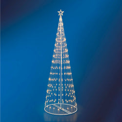 DICTROLUX - Albero di Natale Luminoso 394 Led Bianco Caldo - h300 cm diametro 70 cm