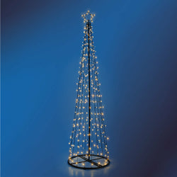 DICTROLUX - Albero di Natale Luminoso 500 Led Bianco Caldo - h280 cm diametro 70 cm