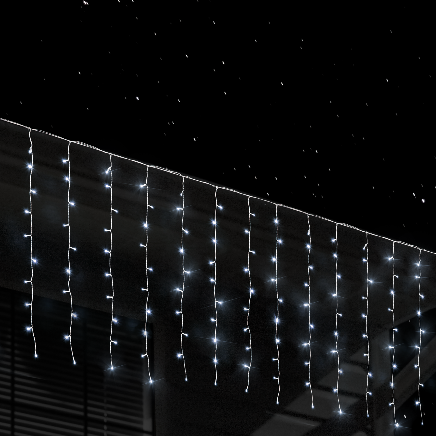 DICTROLUX - Tenda Luminosa 240 Led Bianco Freddo Premium - 4 metri di luce