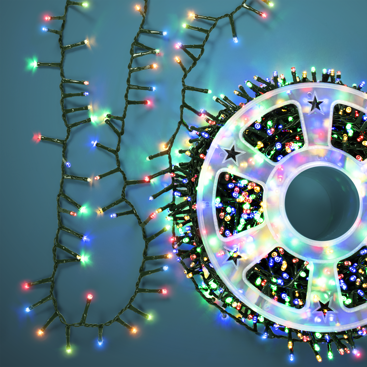 DICTROLUX - Catena Luminosa 2000 LED Multicolor 40 metri