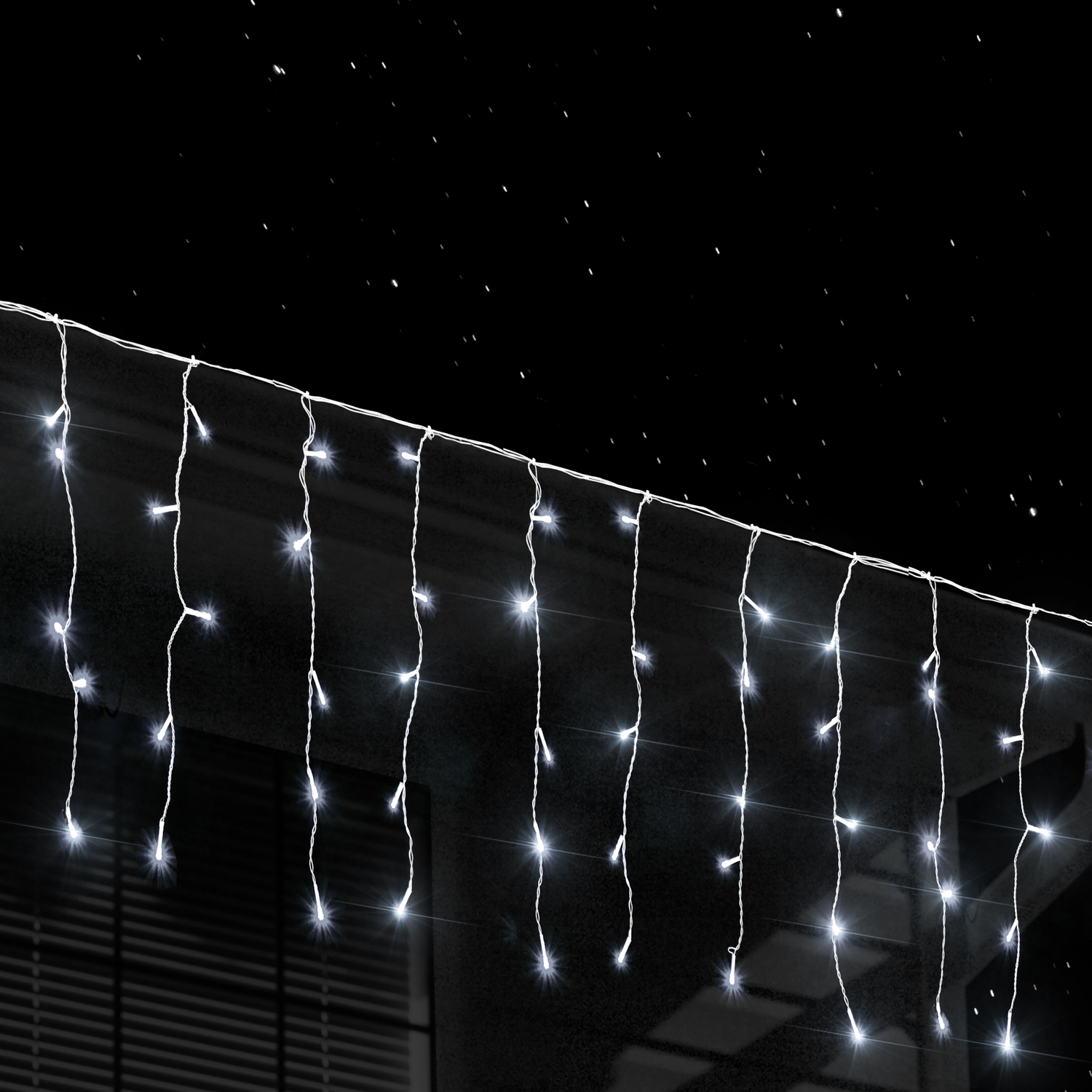 DICTROLUX - Tenda Luminosa 160 LED Bianco Freddo Plus 4 metri