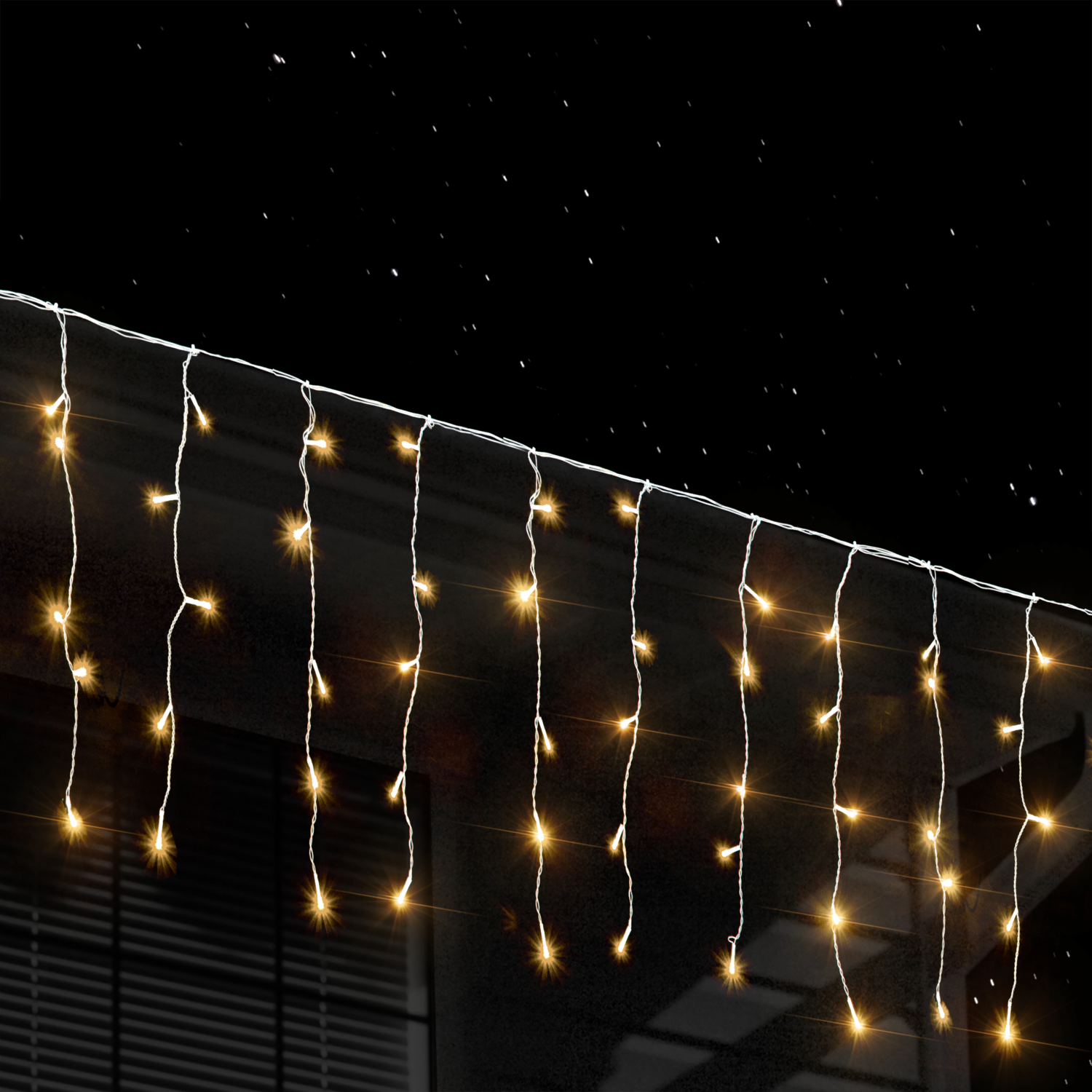 DICTROLUX - Tenda Luminosa 160 LED Bianco Caldo Plus 4 metri