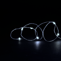 DICTROLUX - Filo luminoso 20 microled flash bianco freddo - 2 metri