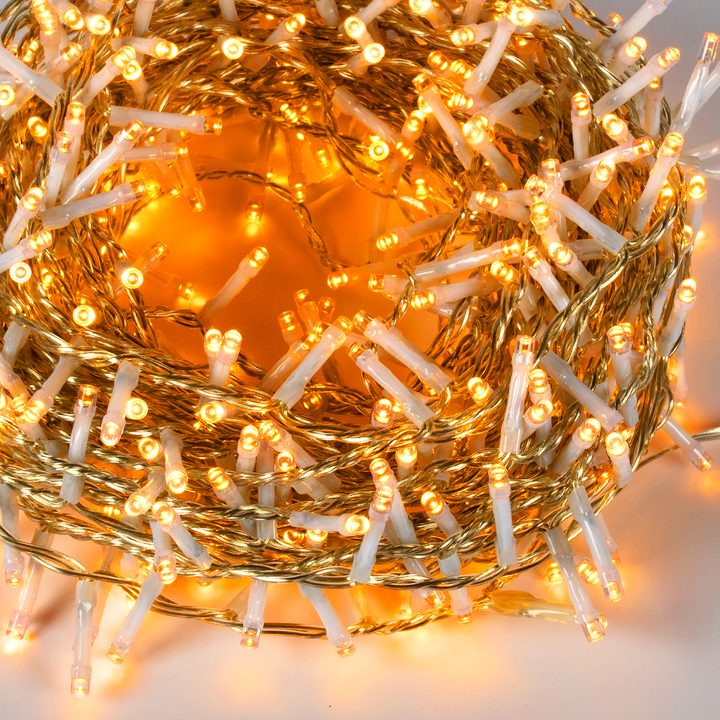 DICTROLUX - Catena Luminosa 180 LED Oro 7,2 metri