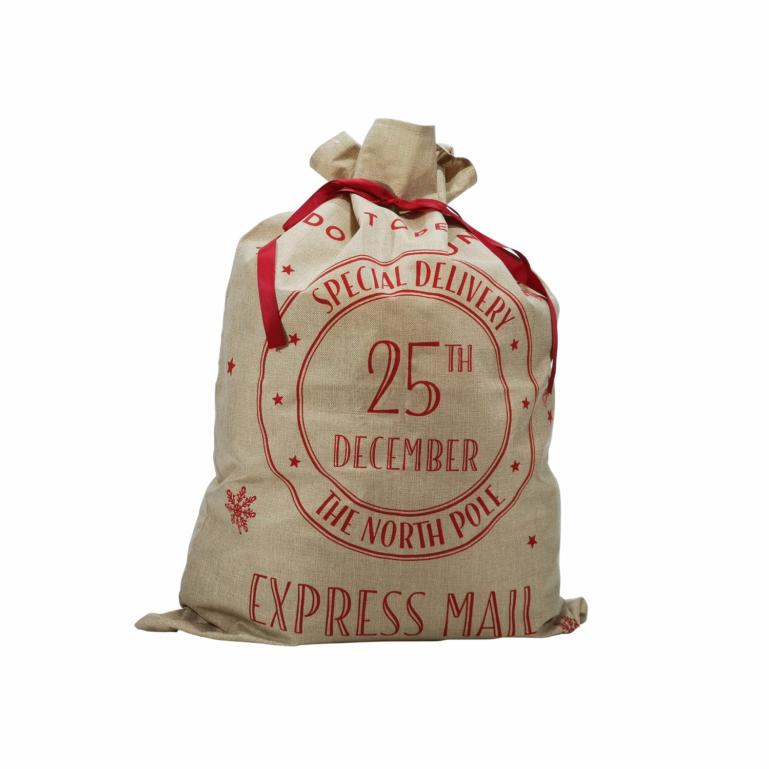 VESTIAMO CASA GRAN NATALE - Sacco di Natale in poliestere con stampa - h98x68 cm