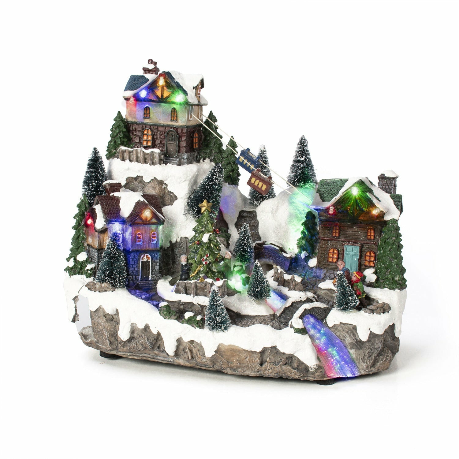 VESTIAMO CASA GRAN NATALE - Il Villaggio in Festa - h28x30x20 cm