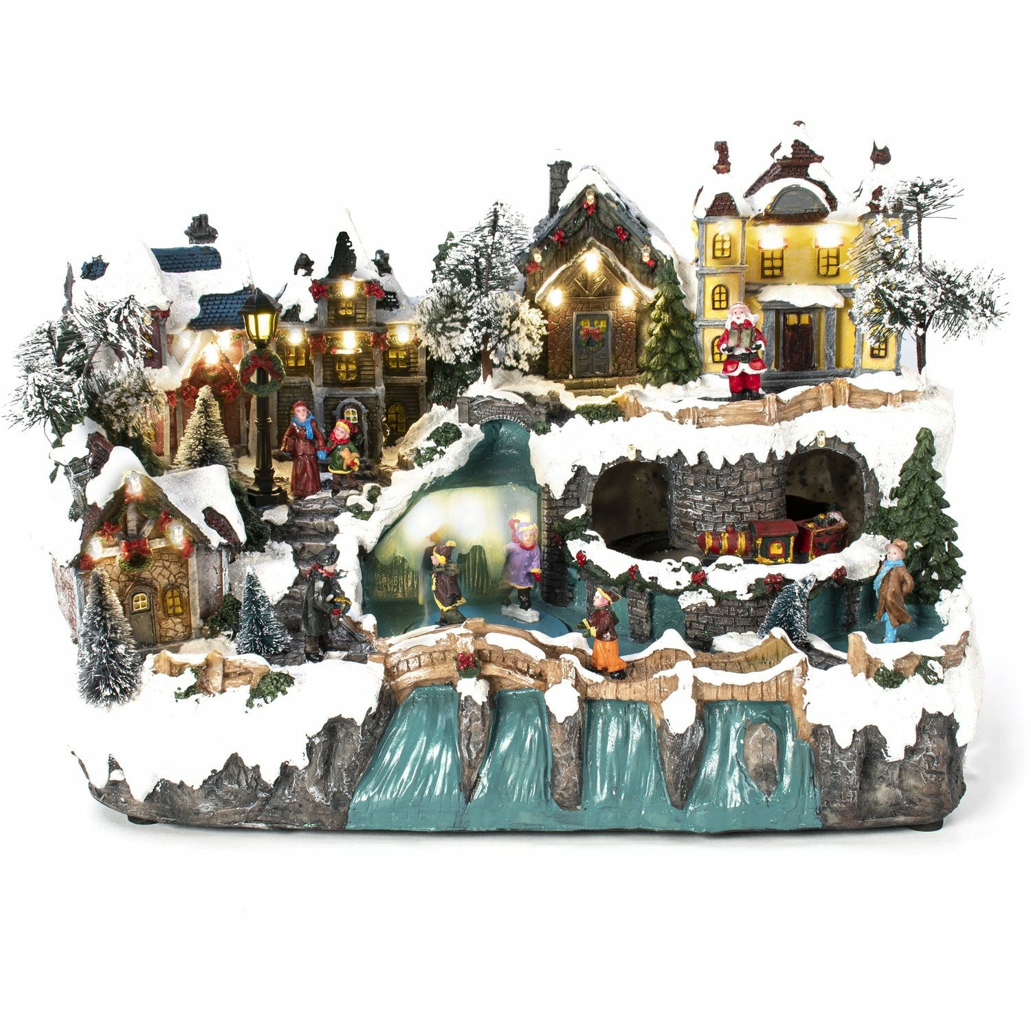 VESTIAMO CASA GRAN NATALE - Il Villaggio in Festa - h25,5x41x24,5 cm