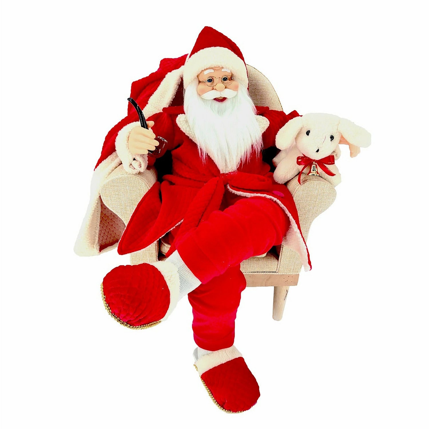 VESTIAMO CASA GRAN NATALE - Babbo Natale Musicale con Movimento h80cm