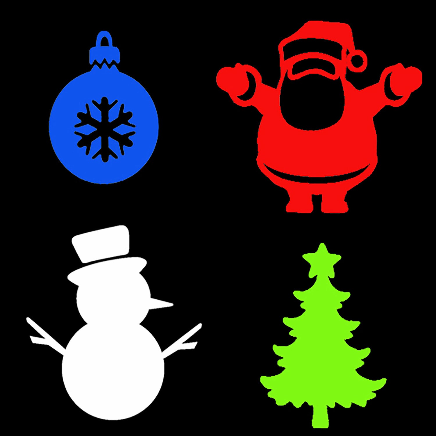 DICTROLUX - Proiettore a Led natalizio da interno - 4 diapositive intercambiabili