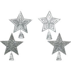 VESTIAMO CASA GRAN NATALE - Puntale natalizio a stella silver h27 cm - Decorazione natalizia