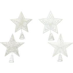 VESTIAMO CASA GRAN NATALE - Puntale natalizio a stella bianco h27 cm - Decorazione natalizia