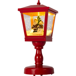 VESTIAMO CASA GRAN NATALE - Lanterna Natalizia Luminosa con effetto neve - h31 cm