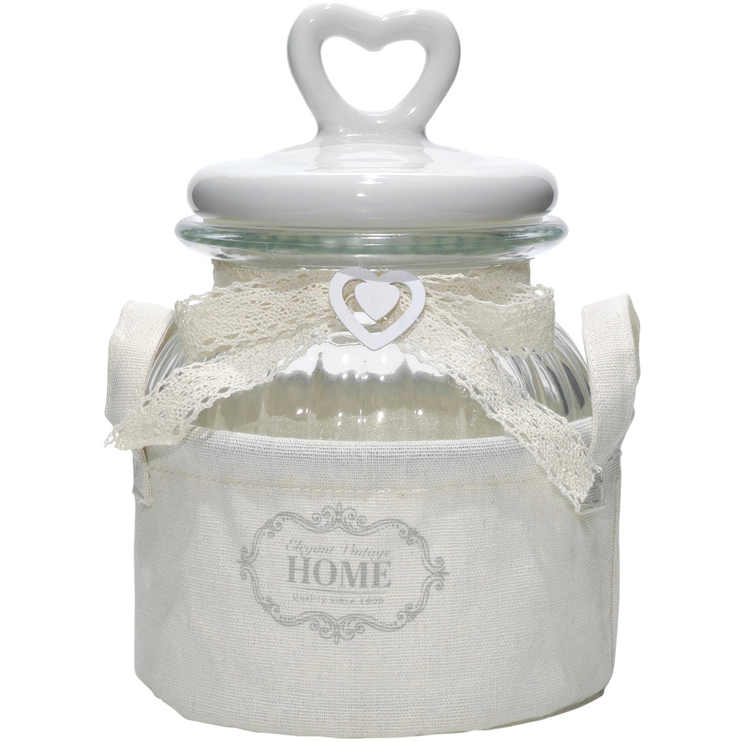 GUSTO CASA - Barattolo in vetro con cestino 160cl