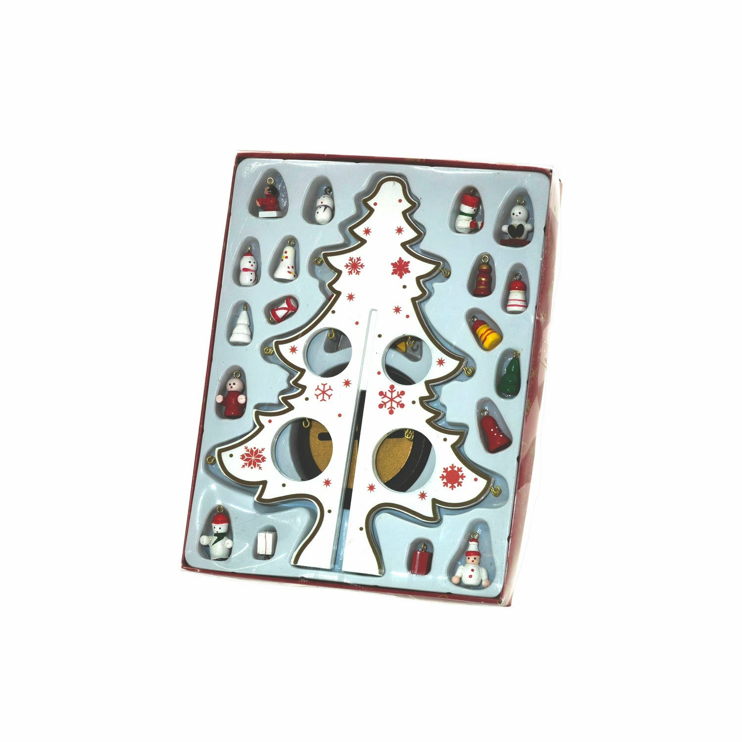 VESTIAMO CASA GRAN NATALE - Albero di Natale in Legno con Decorazioni h25 cm