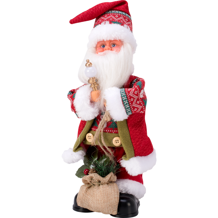 VESTIAMO CASA GRAN NATALE - Babbo Natale con sacco h32cm