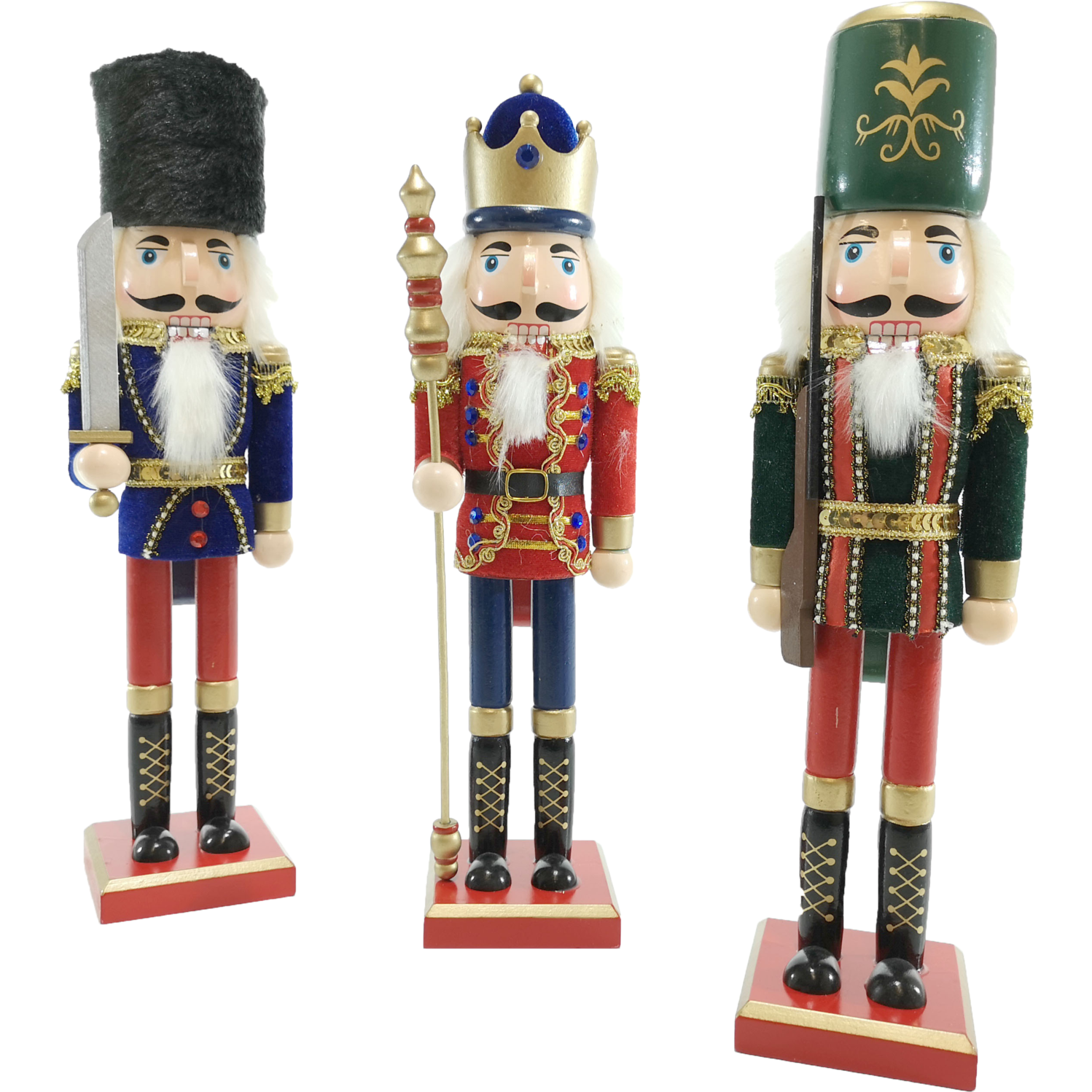 VESTIAMO CASA GRAN NATALE - Schiaccianoci Soldato in legno h38 cm - Decorazione natalizia