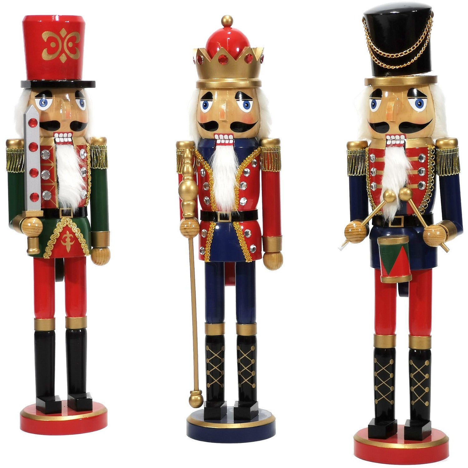 VESTIAMO CASA GRAN NATALE - Schiaccianoci Soldato in legno h50 cm - Decorazione natalizia